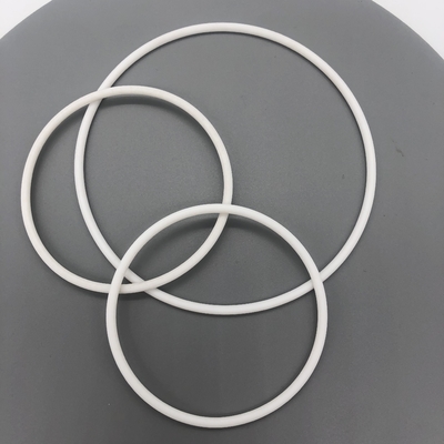 화학 저항성 PTFE 평면 고무 고리 맞춤형 크기 / 색상 / 경화