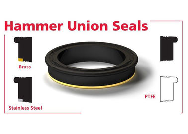 FIG 602/1002/1502 검은색 NBR HNBR FKM PTFE 망치 연합 봉인 구리/무화탄소 반지