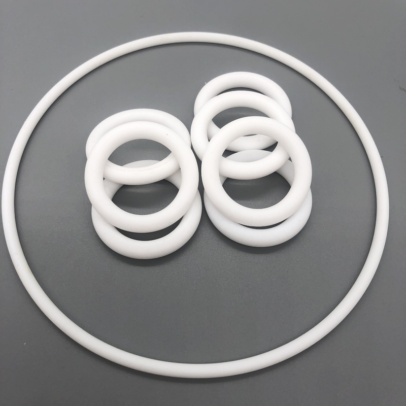 화학 저항성 PTFE 평면 고무 고리 맞춤형 크기 / 색상 / 경화